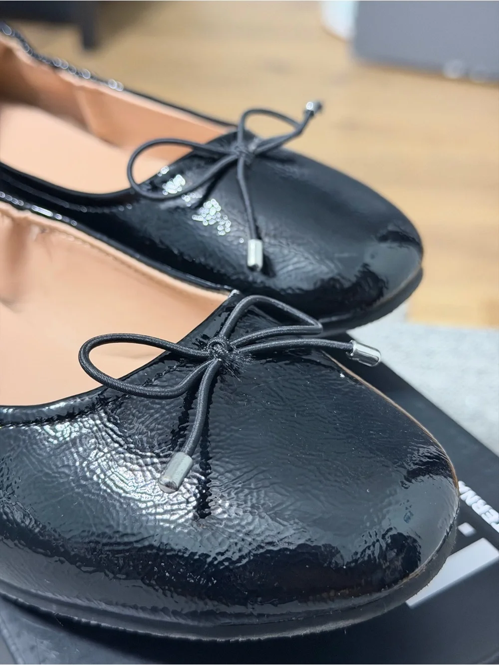 Abella Black Patent Leather Slip-On Loafers